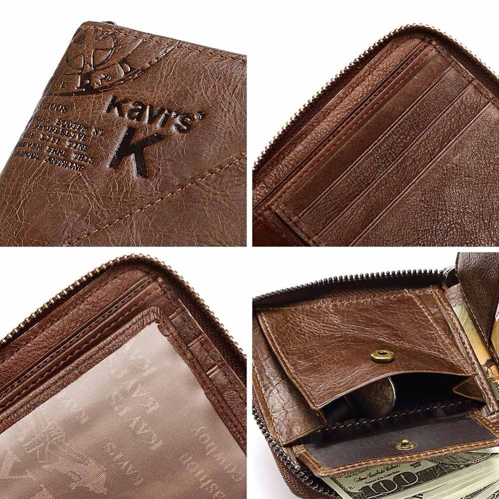 Multi-functional soft wallet - Organizer Clutch with RFID Block 
