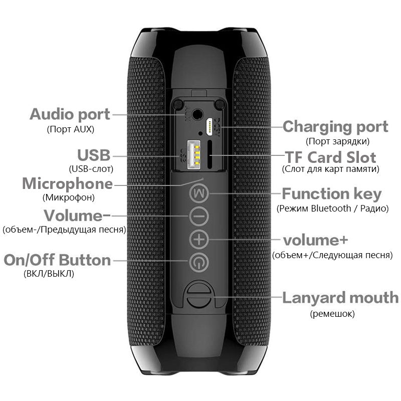 Portable portable multifunctional bluetooth speaker - HD Wireless Audio