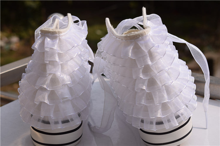  Women's High Top Platform Sneakers Canvas Shoes